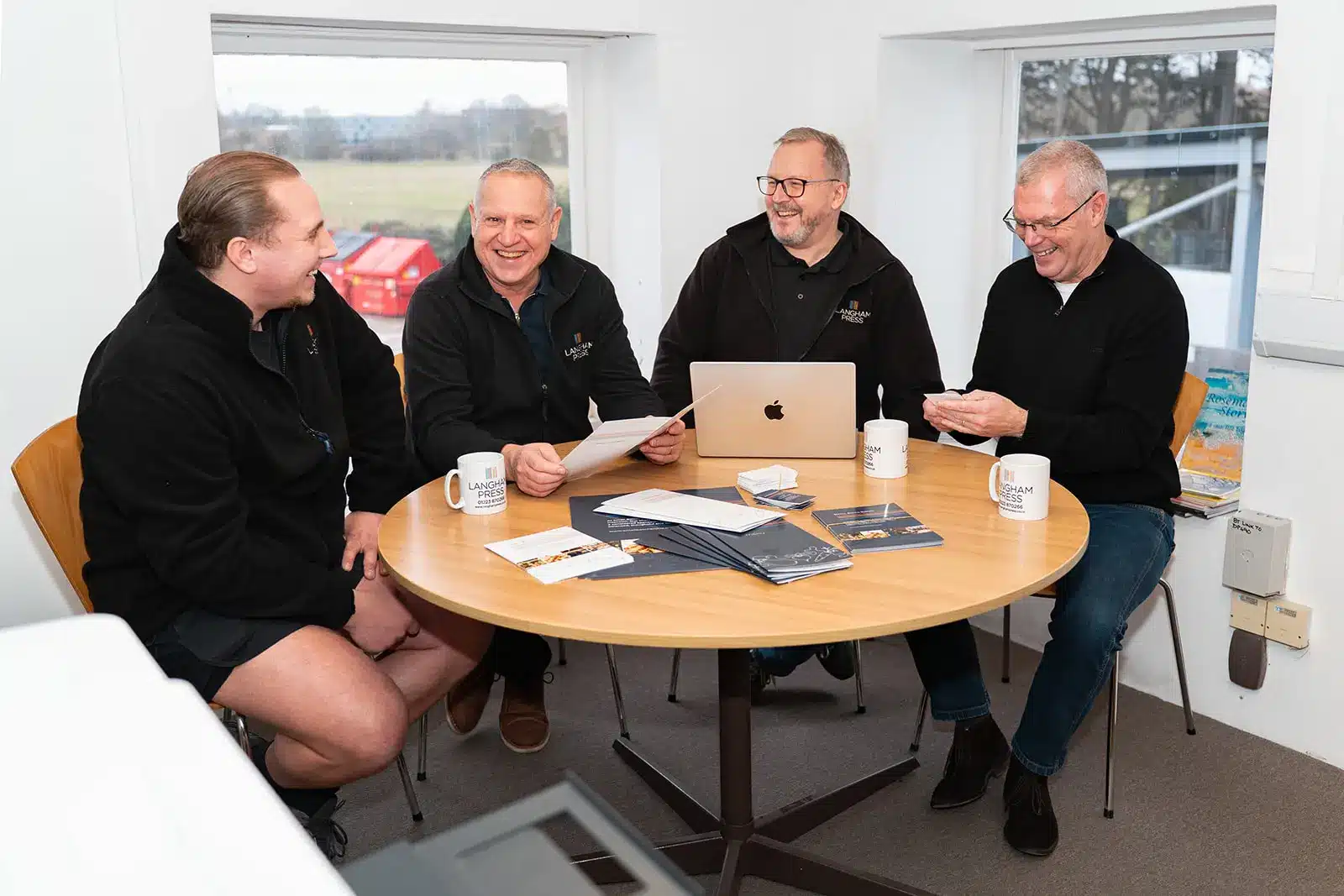 The team at work