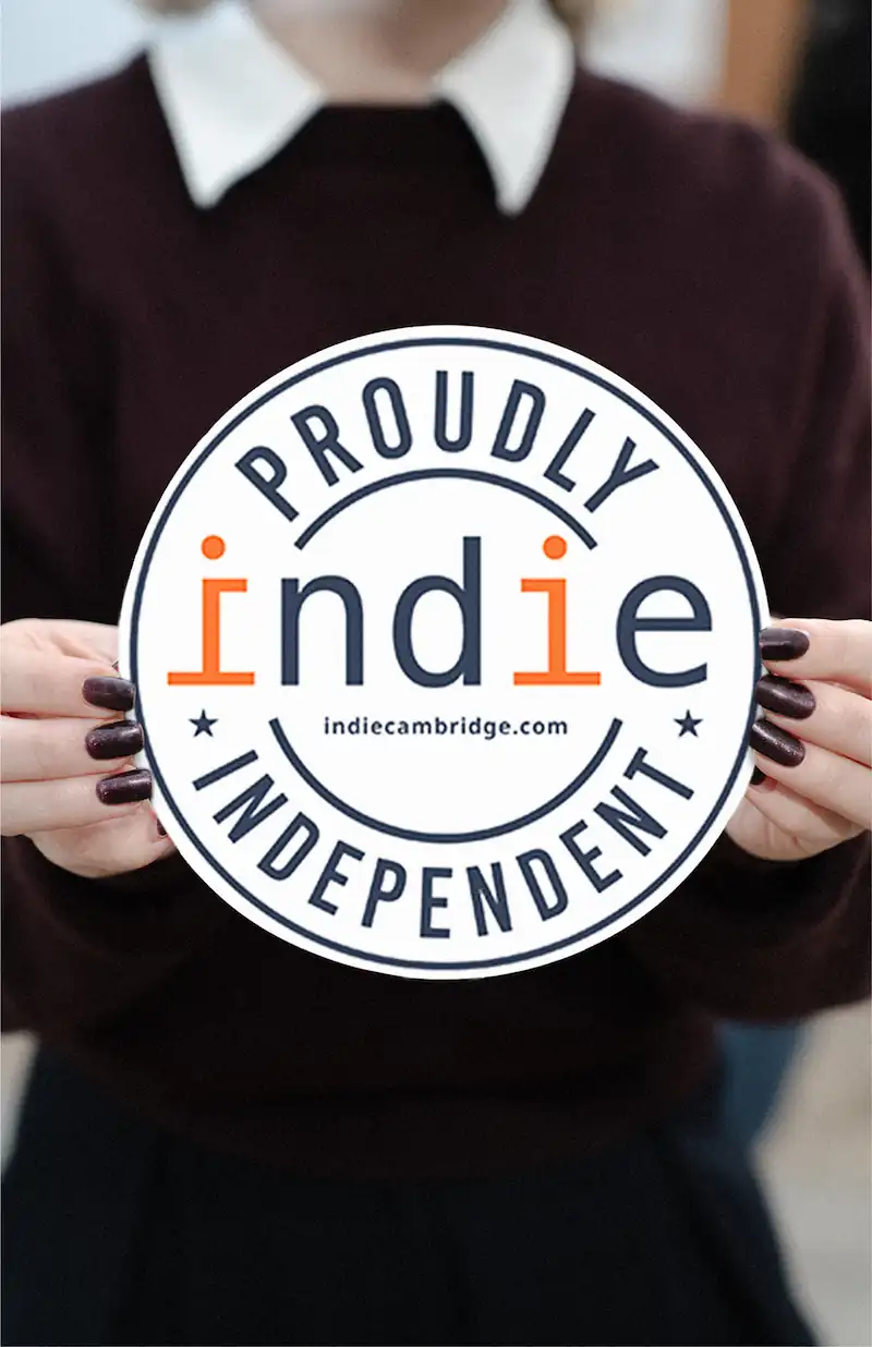 Commercial Printing Person Holding Printed Indie Logo
