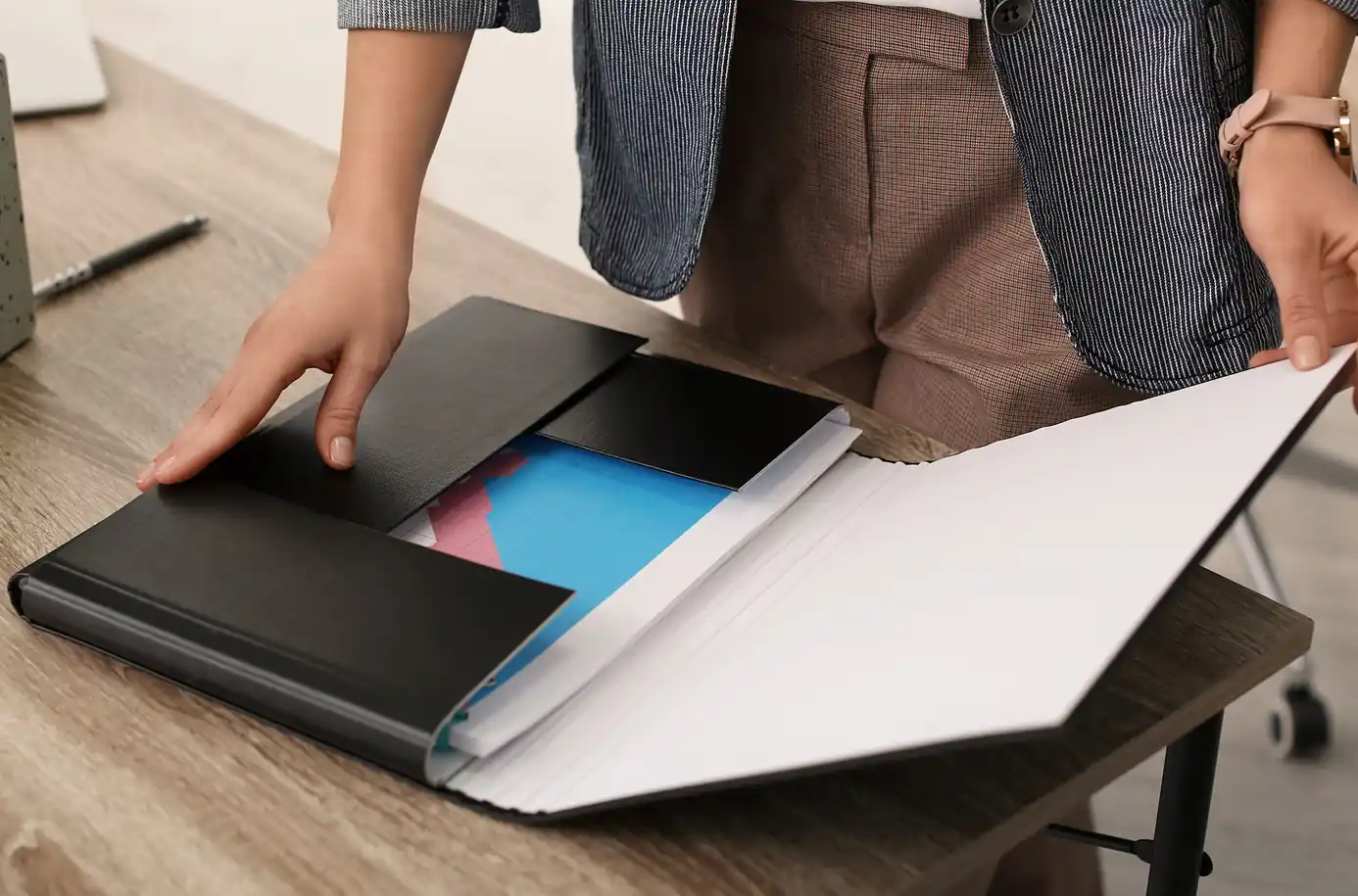 Presentation folder printing