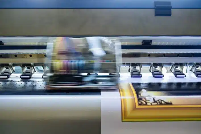 Litho Printing in process